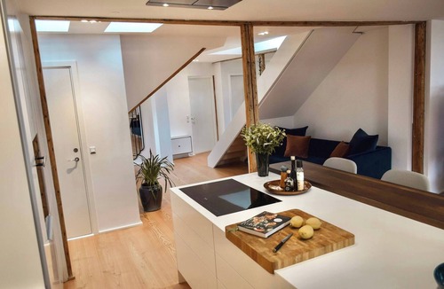 Copenhagen K Apartment | Central Penthouse with Private Rooftop Terrace