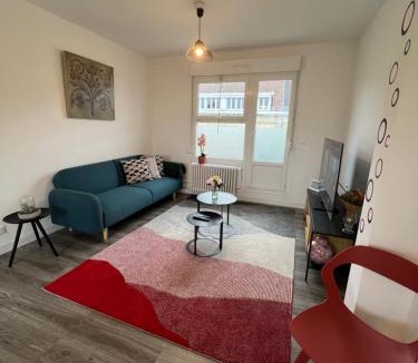 Valenciennes Apartment | Centre ville 2 chambres 3 voyageurs Tarif long séjour