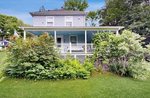 Bayville House | Century-old oceanfront home with wraparound porch - walk downtown, dogs OK