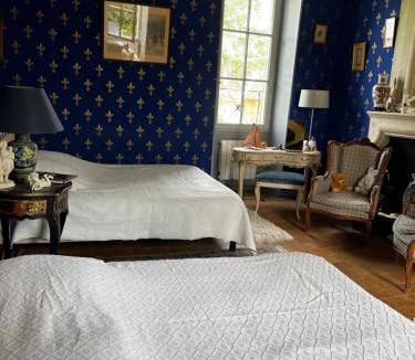 Allonnes Bed & Breakfast | Château de la Thibaudière Bois Savary - Chambre familiale du Roi