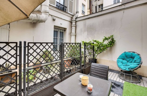 Epinettes Apartment | Chic Studio With Terrace Downtown Paris