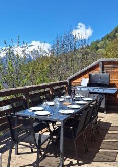 Huez-en-Oisans Ski Chalet | Chalet 10p sauna superbe vue