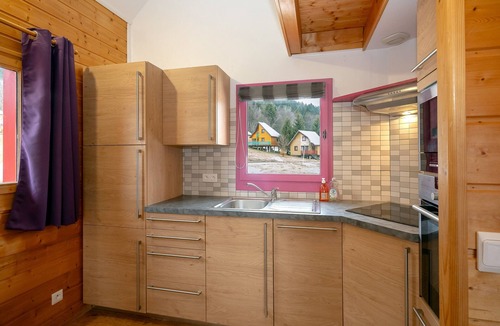 La Feclaz Ski Chalet | Chalet '228 - Village Nordique' with Mountain View, Shared Pool and Private Terrace
