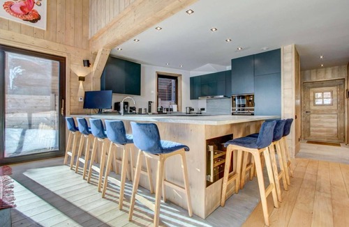 Morzine Ski Chalet | Chalet, 2nd floor, view mountain, fitness, swimming pool, sauna, terrace, fireplace or stove, tv