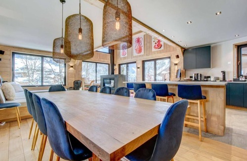 Morzine Ski Chalet | Chalet, 2nd floor, view mountain, fitness, swimming pool, sauna, terrace, fireplace or stove, tv