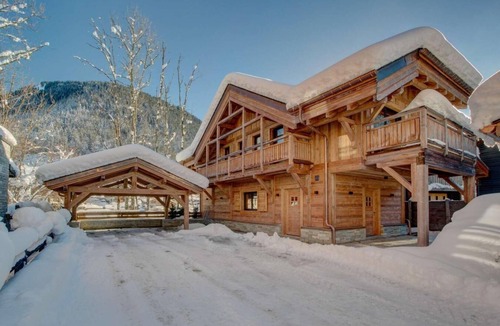 Morzine Ski Chalet | Chalet, 2nd floor, view mountain, fitness, swimming pool, sauna, terrace, fireplace or stove, tv