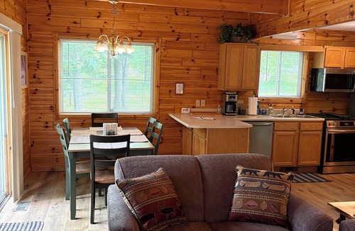 Hillman Ski Chalet | Chalet at Thunder Bay Hot tub Pontoon Boat Pet friendly