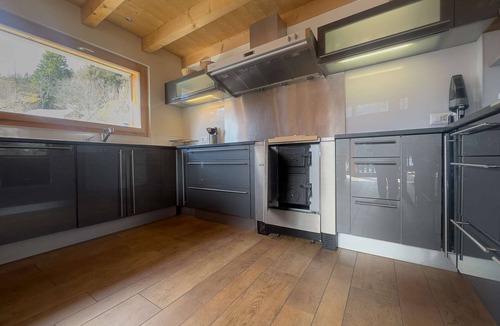 Finhaut House | Chalet Boder - View of Mont Blanc - Fireplace