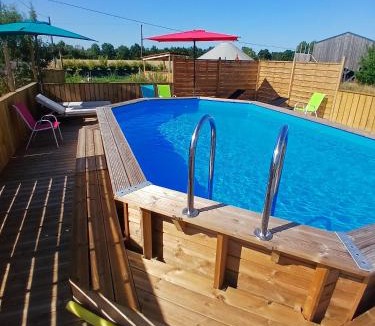 Clermont-Creans Ski Chalet | Chalet Caraibes Spa Privatif Les Belles Ouvrières