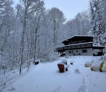 Mont Ste. Marie Ski Chalet | Chalet dans les arbres. 3 ch./trees house 3bdr