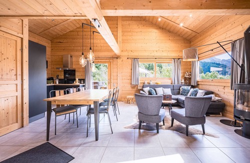 Manigod Ski Chalet | Chalet 'Fnire' with Mountain View, Private Jacuzzi and Shared Pool