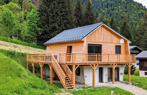 Saint-Pierre-d'Entremont Ski Chalet | Chalet du Souillet with Mountain Views, Private Terrace and Wi-Fi