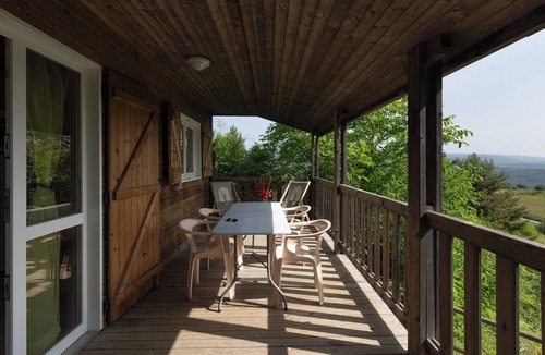 Gravieres House | Chalet 'Jordan - Mas Lachamp' with Mountain View, Shared Pool and Air Conditioning