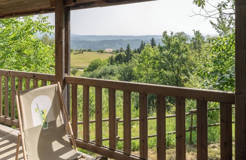 Gravieres House | Chalet 'Jordan - Mas Lachamp' with Mountain View, Shared Pool and Air Conditioning