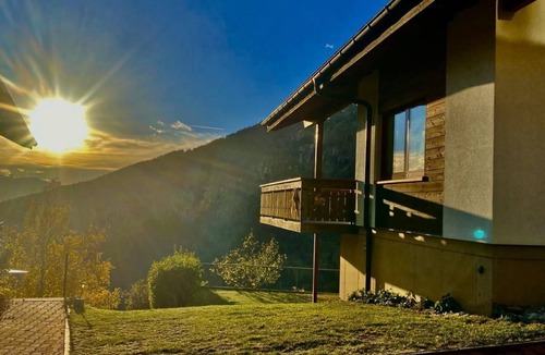 Albinen Ski Chalet | Chalet Kristall with breathtaking mountain views