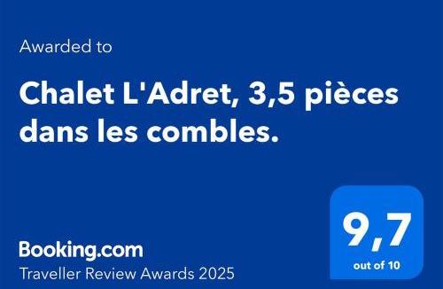 Les Posses-sur-Bex Apartment | Chalet L'Adret, 3,5 pièces dans les combles.