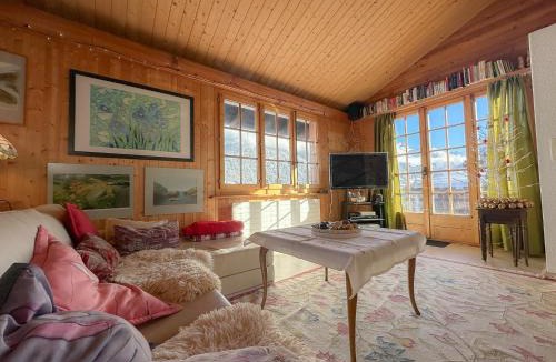 Liddes House | Chalet le Moulin - calme, nature, cheminée, vue