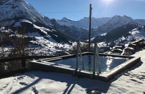 Adelboden Apartment | Chalet Sonnenheim mit atemberaubender Aussicht
