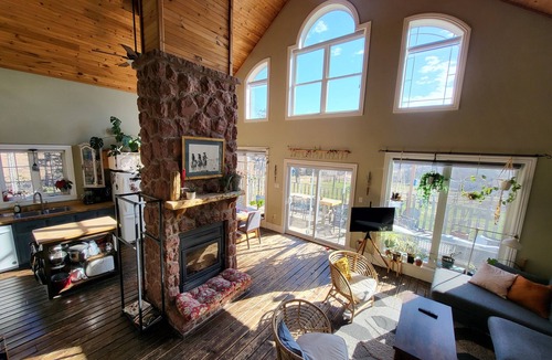 Cardigan Ski Chalet | Chalet Spa Hideaway! Private forest getaway with nordic spa.