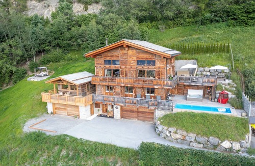 Mayens-de-Riddes Ski Chalet | Chalet V with lift, heated pool and breathtaking views