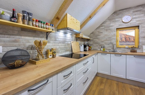 Gospic Ski Chalet | Chalet with private saltwater pool and wellness | Holiday Home Mali Medo