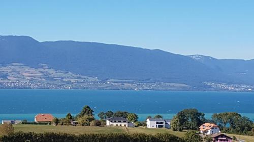 Chatillon House | Chalet with Stunning Lake and Mountain Views avec une vue à couper le souffle, une spacieuse terrasse et jardin