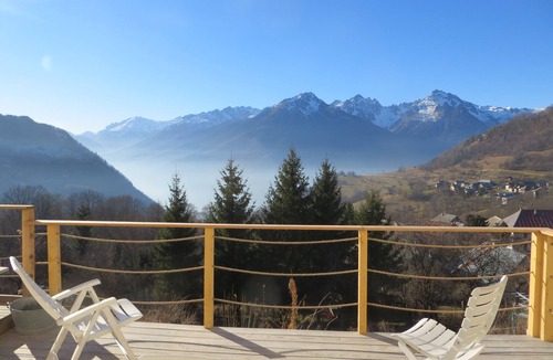 Montaimont Ski Chalet | Chalet with terrace panoramic view