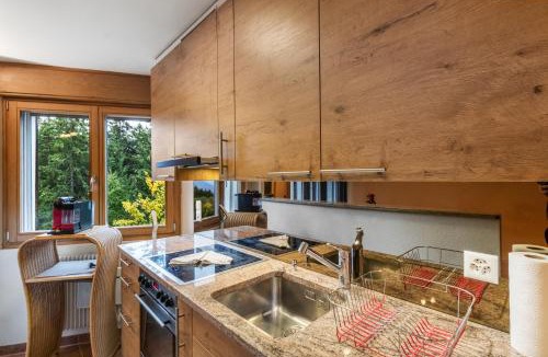 Randogne Apartment | Chaleureux studio avec vue sur les montagnes