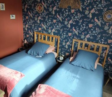 Tourville-la-Campagne House | chambre 2 lits d'une personne