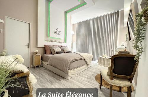 Louches Bed & Breakfast | Chambre avec spa, piscine et sauna privatif