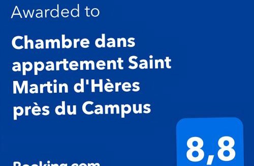 Saint-Martin-d'Heres House | Chambre dans appartement Saint Martin d'Hères près du Campus, UGA et Neyrpic