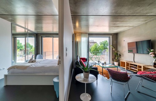 Carmes Apartment | Chambre Double - Vue sur la Garonne