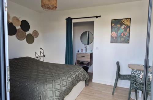 Bouguenais Bed & Breakfast | Chambre indépendante avec terrasse extérieure proche aéroport et Nantes centre