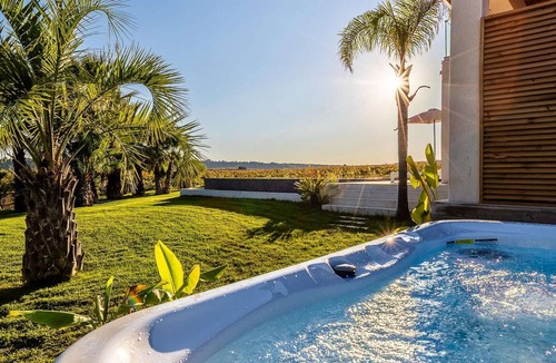 Plaissan Bed & Breakfast | Chambre "La Palmeraie" - Heated pool & SPA