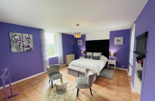 Saint-Jean-du-Gard Bed & Breakfast | Chambre "Lavande" - Le soleil des Cévennes