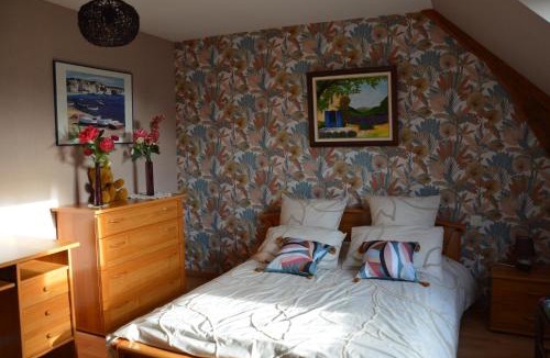 Landisacq Bed & Breakfast | chambre sur un jardin fleuri