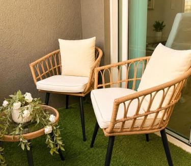 Channel District Apartment | Channelside Escape - Egg Chair Balcony - Walkable