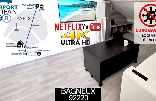 Bagneux Apartment | Charmant 2 Pièces Spacieux Confortable Lumineux à 10 min de Paris