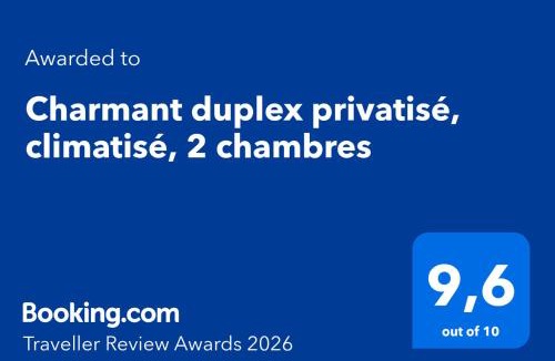 Poincare Apartment | Charmant duplex privatisé, climatisé, 2 chambres