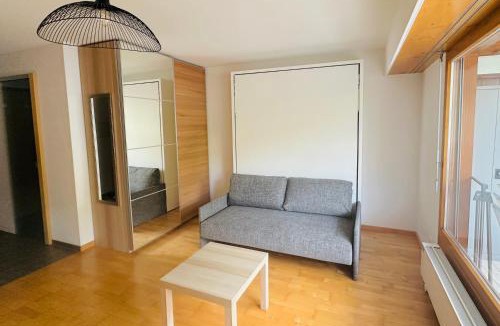 Ovronnaz Apartment | Charmant studio rénové situé dans les bains d'Ovronnaz, immeuble les Sources