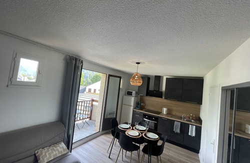Bielle Apartment | Charmant T2, vue Montagne et Piscine Couverte