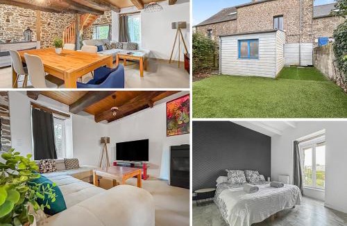 Saint-Meloir-des-Ondes Villa | Charmante Maison, Poêle, Jardin privée, Barbecue