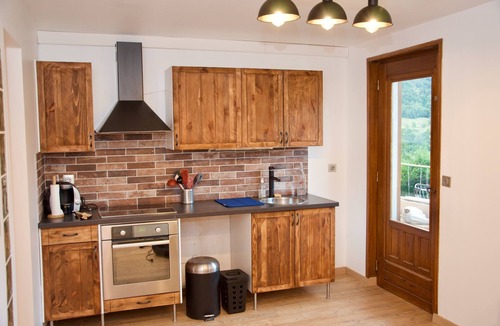 Saint-Etienne-de-Crossey Apartment | Charming apartment overlooking garden, pool and the Chartreuse