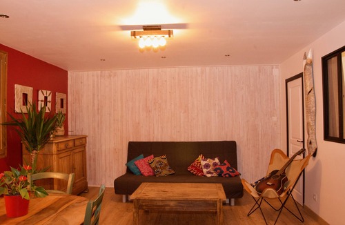 Saint-Etienne-de-Crossey Apartment | Charming apartment overlooking garden, pool and the Chartreuse