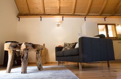 Saint-Alban-des-Hurtieres Ski Chalet | Charming chalet for 2 next to a trout stream with mountain views