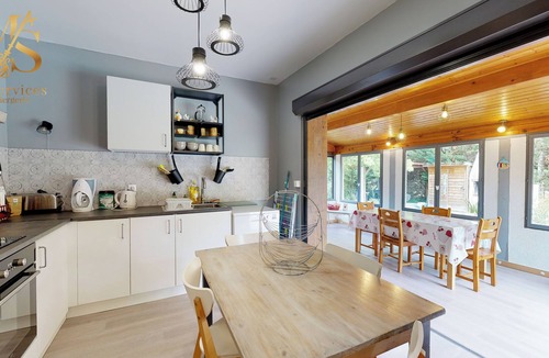 Saint-Laurent-des-Hommes House | Charming house with wooded grounds & saltwater pool.