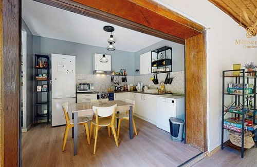 Saint-Laurent-des-Hommes House | Charming house with wooded grounds & saltwater pool.