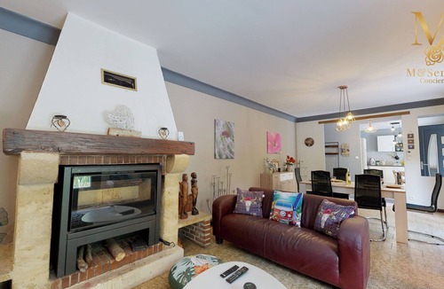 Saint-Laurent-des-Hommes House | Charming house with wooded grounds & saltwater pool.