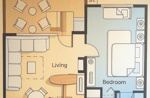Jeffersonville Villa | Charming 1-bedroom Deluxe Suite with WiFi, AC in quaint Jeffersonville