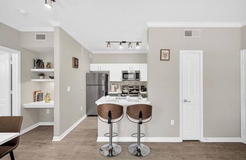 Alden Bridge Apartment | Charming 1BD in Magnolia - pool, gym & steps from shops!